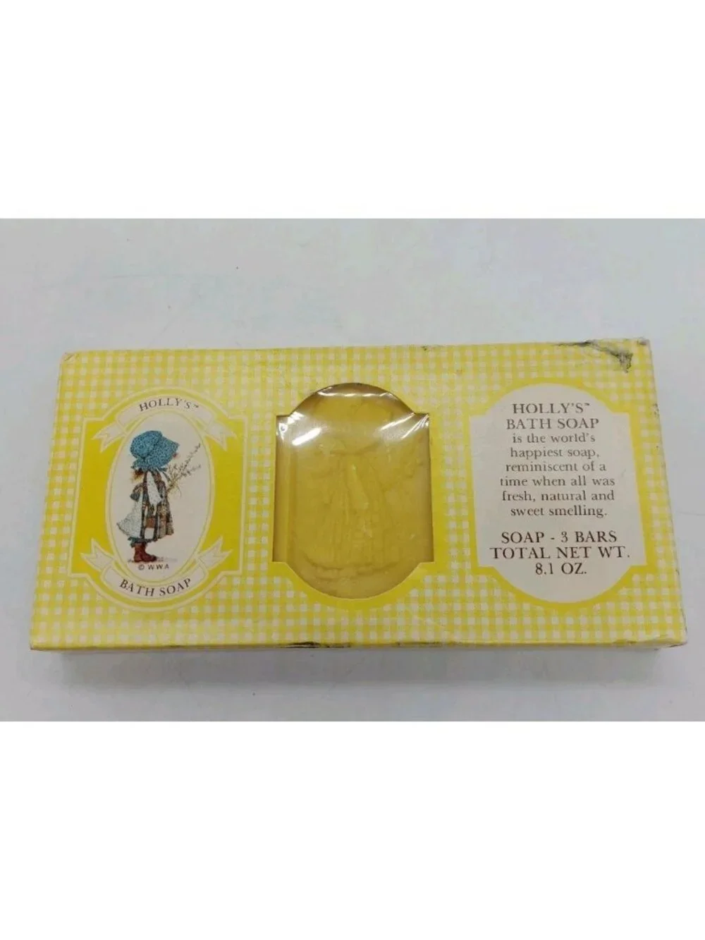 Holly Hobby Bath Soap 3 Bars Lemon 8.1 Oz Made In Usa